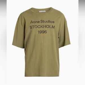 Acne Studios | Exford U 1996 Logo T-Shirt | Olive Green | Size M